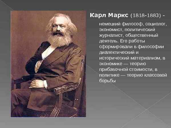 Карл Маркс: основные идеи немецкого философа и социолога