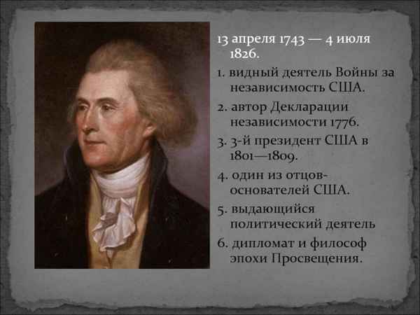 Томас Джефферсон: цитаты одного из отцов-основателей США