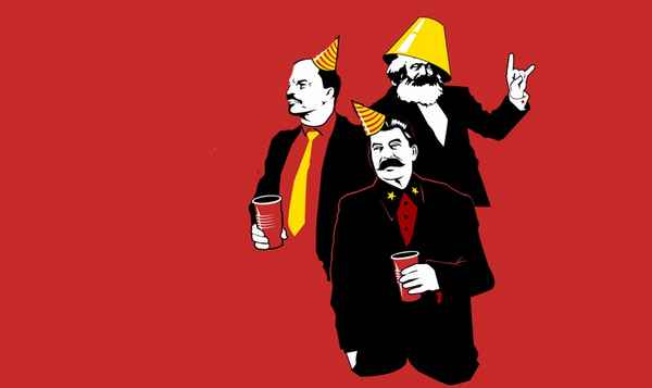 Ленин, Маркс, Сталин - три кита революционной России